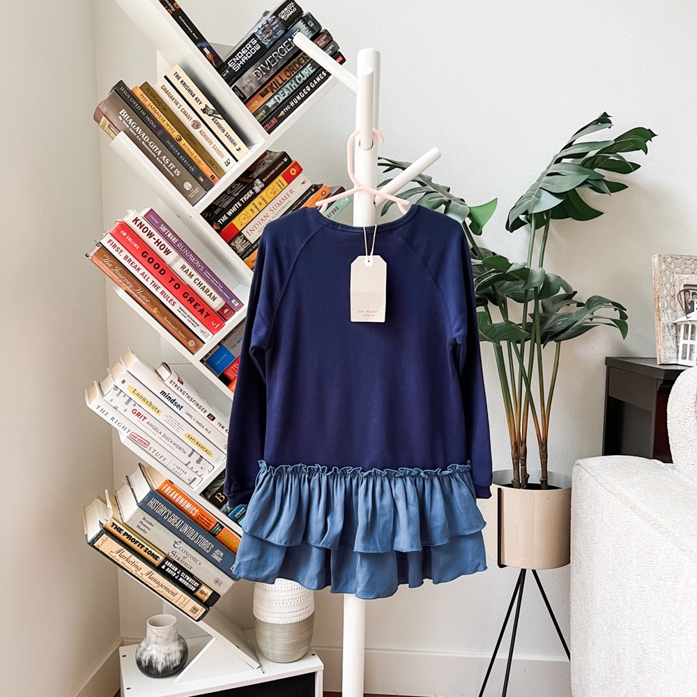 Zara Navy Blue Shirt Dress